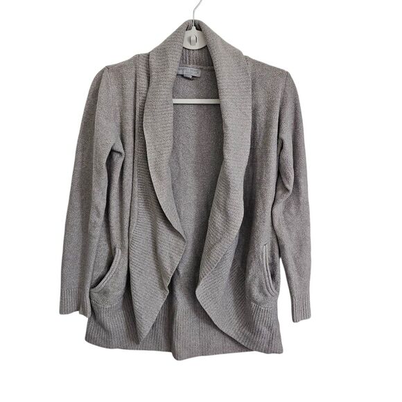 Barefoot Dreams Cozychic Lite Circle Cardigan XS‎ Small Dove Gray Sweater 452 - Picture 1 of 10